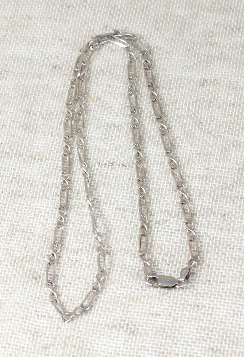 Silver 21 inch Figaro Neck Chain