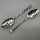 Pair of George III silver tablespoons