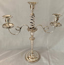 Georgian, George III, Pair of Old Sheffield Plate Three Light Candelabra, circa 1800 - 1810.