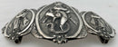 Burmese White Metal Figural Relief Buckle. 1.7 troy ounces.