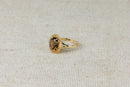 9ct Gold Vintage Smoky Citrine Ring