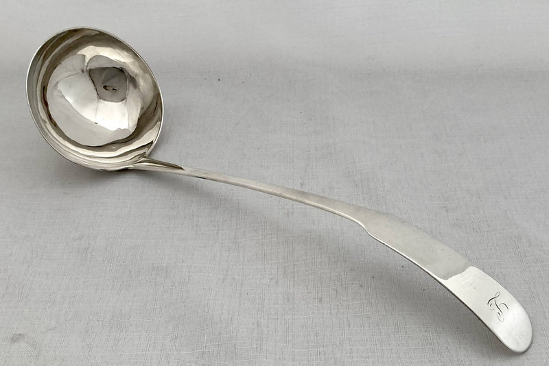 Georgian, George III, Scottish Silver Soup Ladle. Edinburgh 1809 Alexander Edmonstoun III. 5.9 troy ounces.