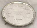 George V Silver Salver. Lieut. General Rimington, Indian Cavalry Corps. Sheffield 1915 Goldsmiths & Silversmiths Co. 28 troy ounces.