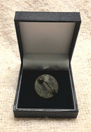 A Roman Ladies Bronze And Enamel Disc Style Cloak Brooch.