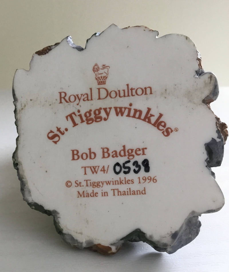 Royal Doulton Bob Badger. St Tiggywinkles Collection.