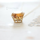 18ct Golden Citrine Pendant & Chain