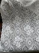 Katarine cotton lace panelling off the roll available per metre 50” width
