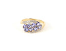 9ct Gold Tanzanite & Diamond Cluster Ring