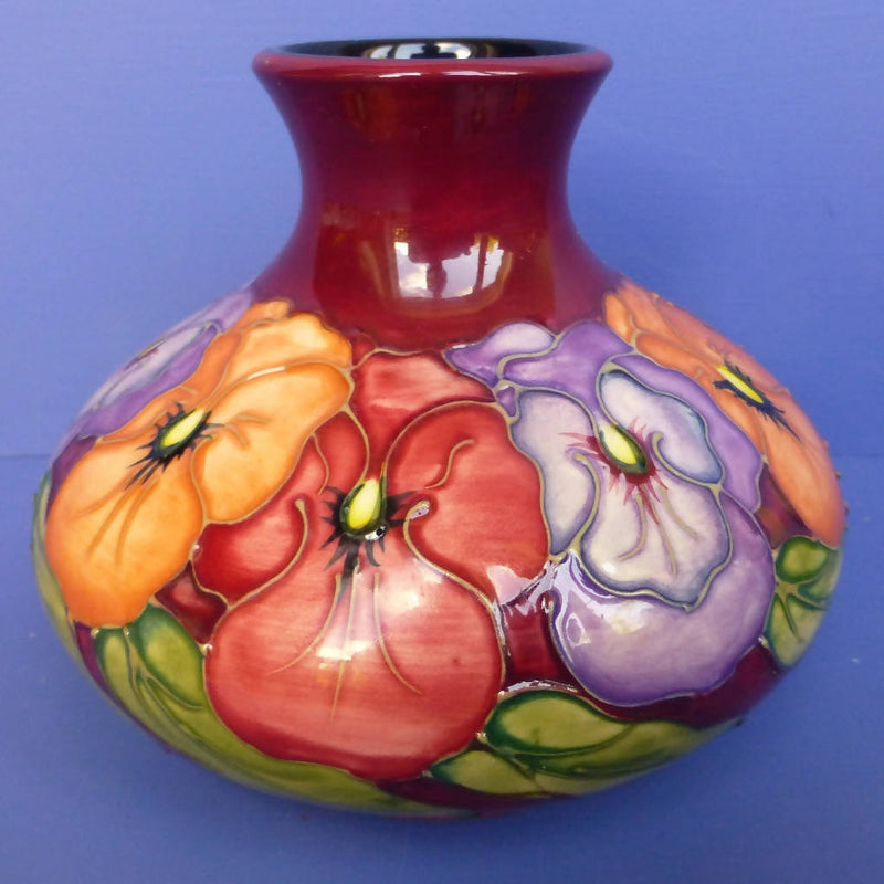 Moorcroft Vase - Pansies By Rachel Bishop