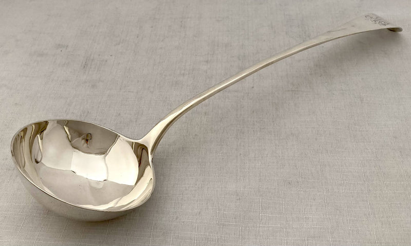 Georgian, George III, Scottish Silver Soup Ladle. Edinburgh 1770 James Gilliland. 6.4 troy ounces.