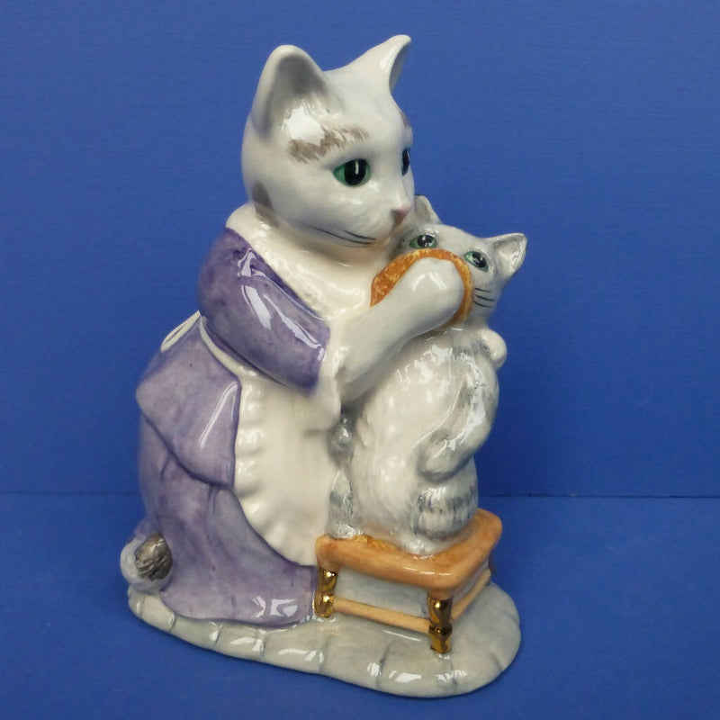 Beswick Large Limited Edition Beatrix Potter Figurine - Tabitha Twitchet & Moppet (Gold Edition) BP9C