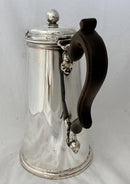 Georgian, George III, Old Sheffield Plate Coffee Pot, circa 1760 - 1780. Crest of Bulkeley.