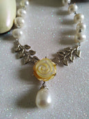New Freshwater Pearl and Mother of Pearl 18" Necklace