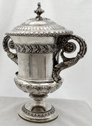 Georgian, George IV, Silver Cup & Cover, Hunting & Coursing Interest. London 1824 Joseph Angell I. 43.6 troy ounces.