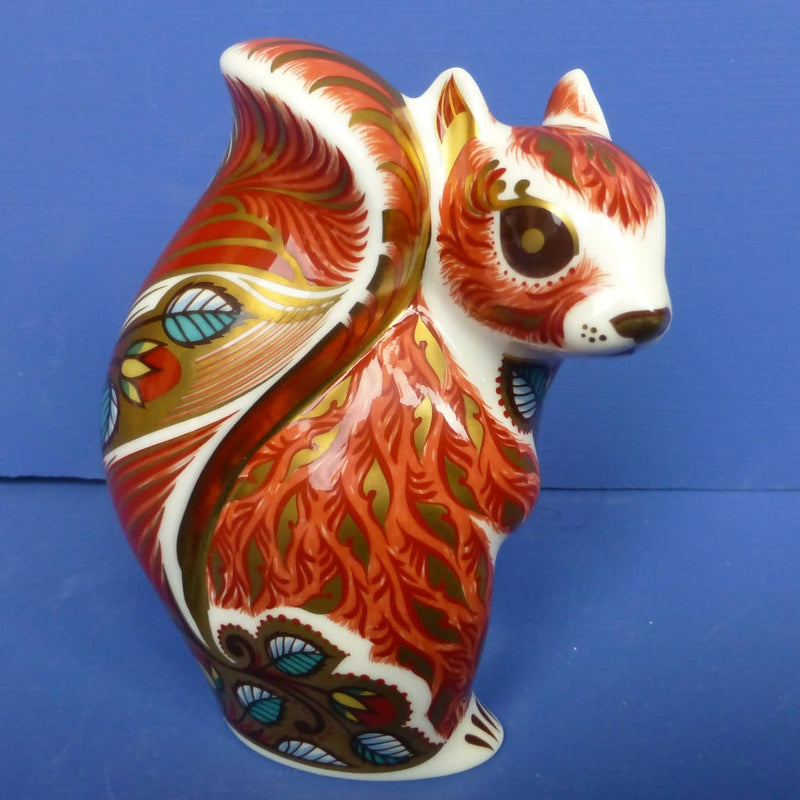 Royal Crown Derby Paperweight Woodland Squirrel (Boxed)