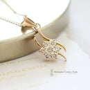 18ct Diamond Cluster Pendant