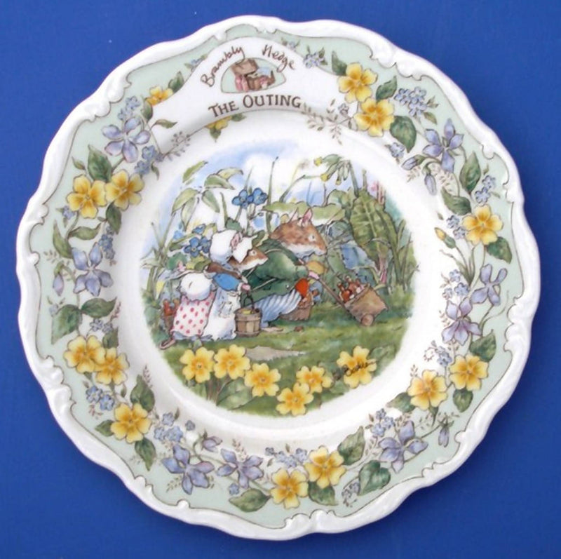 Royal Doulton Brambly Hedge Plate - The Outing