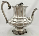 Silver Tea & Coffee Set Presented by King William IV Upon Launching the Miniature Frigate The Royal Adelaide. London 1833 Atkins & Somersall. 76 troy ounces.