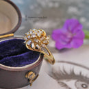 18ct Baguette & Brilliant Cut Diamond Cluster