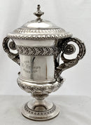 Georgian, George IV, Silver Cup & Cover, Hunting & Coursing Interest. London 1824 Joseph Angell I. 43.6 troy ounces.