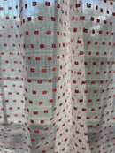 Scottish Madras By the Meter Polka Dot in Hot Pink 48” Wide to finish