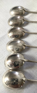George V Asprey cased set of twelve silver coffee bean spoons. Sheffield 1911 Asprey and Co. Ltd.