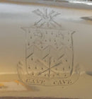 Georgian, George III, set of four Sheffield Plated entree dishes and covers with matching crests. Circa 1810.