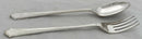 Silver Plated Serving Fork & Spoon. Elkington & Co. 1961.