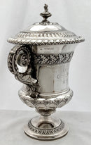 Georgian, George IV, Silver Cup & Cover, Hunting & Coursing Interest. London 1824 Joseph Angell I. 43.6 troy ounces.