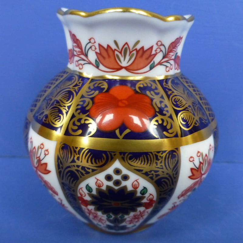 Royal Crown Derby Old Imari 1128 Viola Vase