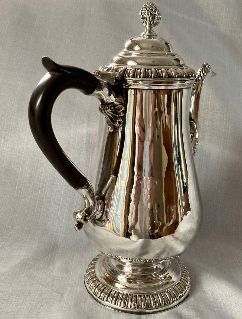Georgian, George IV period, large Old Sheffield Plate coffee pot, circa 1820.