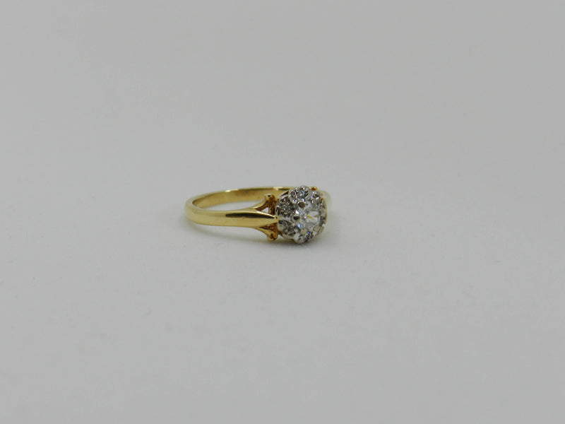 Diamond Cluster Ring Gold