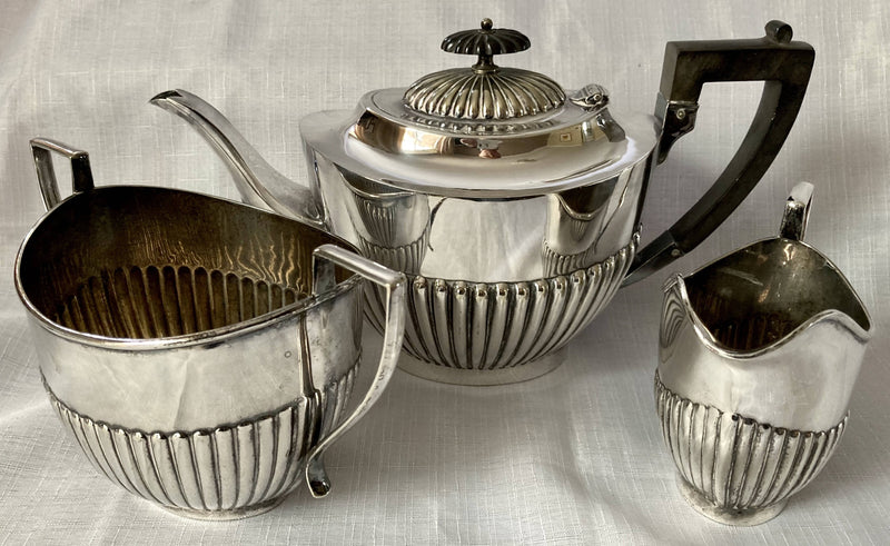 Silver plate tea deals set