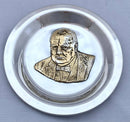 Elizabeth II Sir Winston Churchill Filled Silver Plate. London 1974 John Pinches (Medallists) Ltd.
