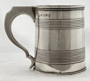 Georgian, George III, Silver Mug. London 1811 Rebecca Emes & Edward Barnard I. 5.9 troy ounces.