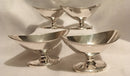 Georgian, George III, matching set of four silver pedestal salts. London 1784 Abraham Peterson & Peter Podio. 12.8 troy ounces.