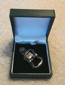 An English Civil War Period Solid Silver Spur Buckle And Plate.