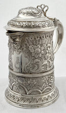 Georgian, George III, Silver Mask Head Tankard Jug. London 1772 Thomas Wallis I. 26.5 troy ounces.