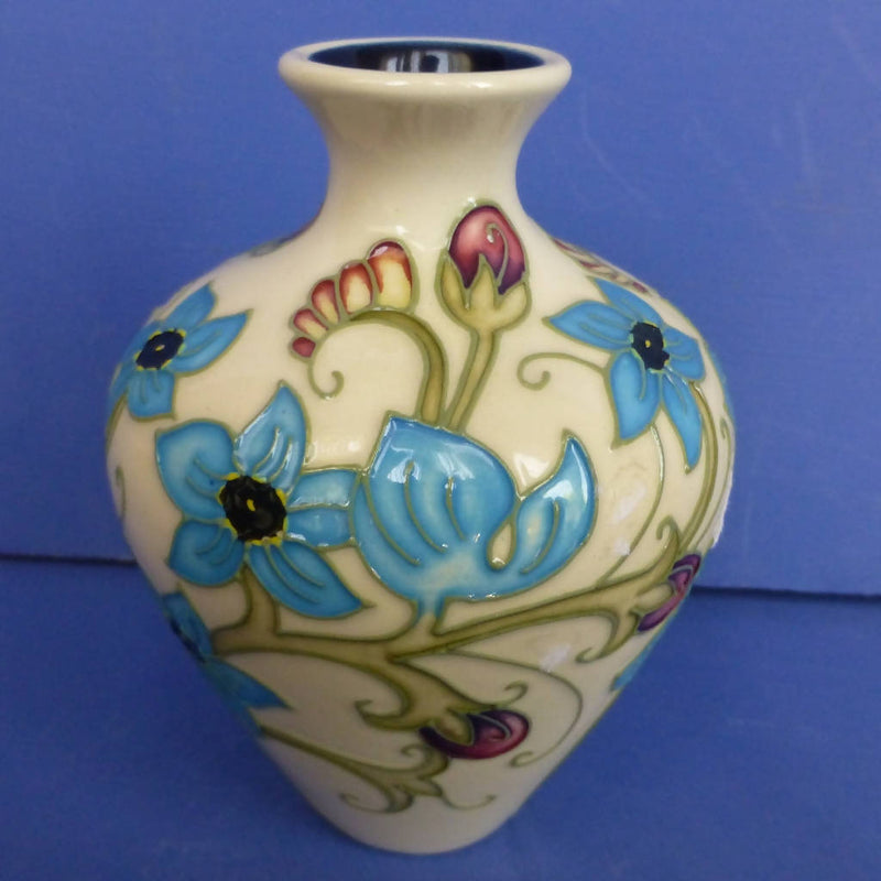 Moorcroft Vase True Blue By Emma Bossons