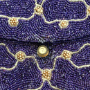 1930's purple beaded evening bag