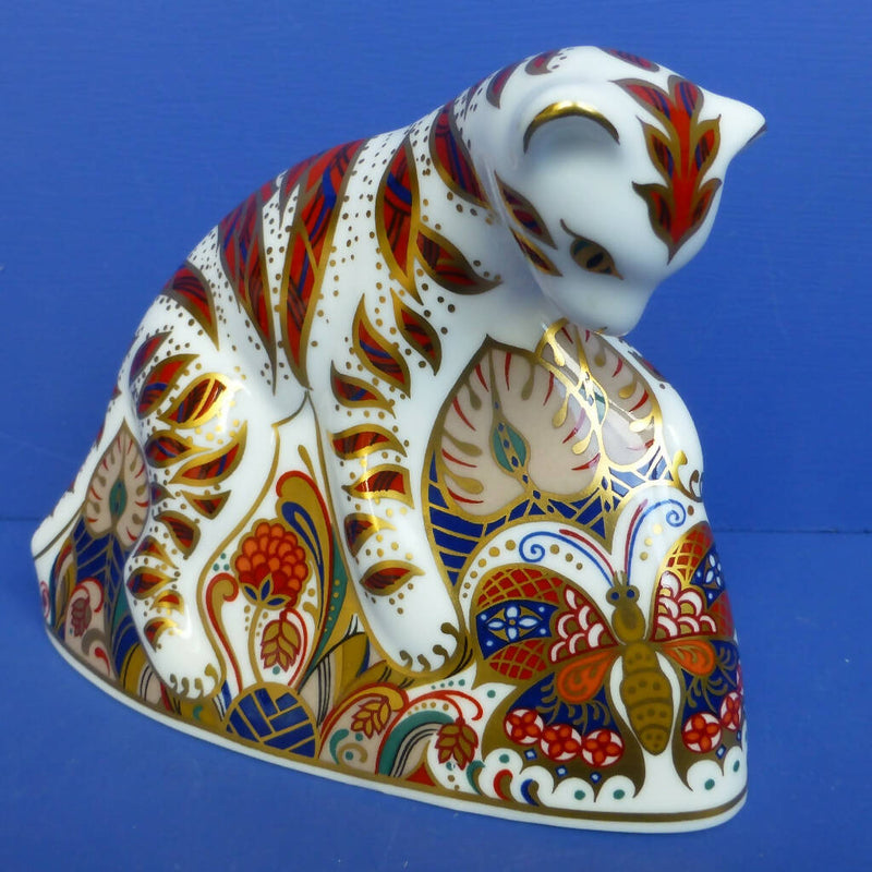 Royal Crown Derby Paperweight Bengal Tiger Cub (Boxed)