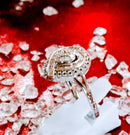 New Sterling Silver Diamond Ring