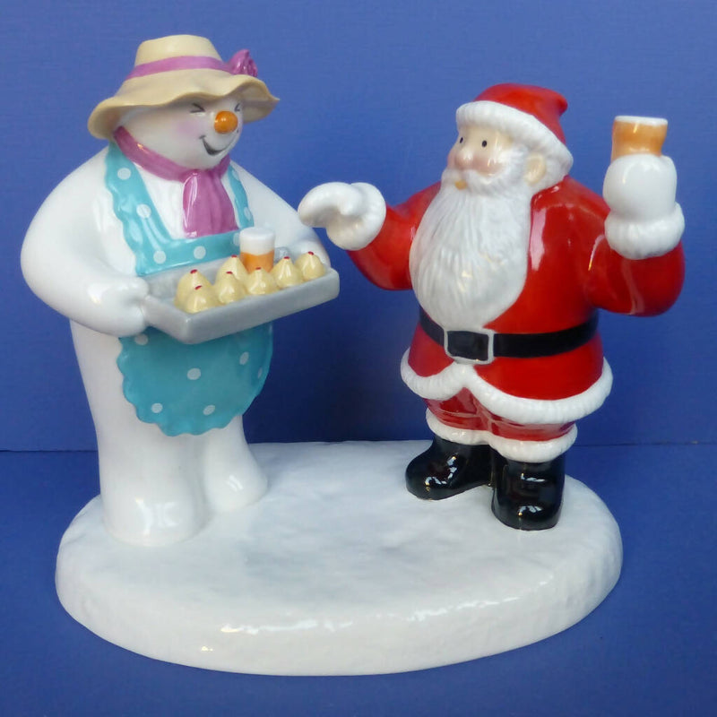 Coalport Father Christmas Snowman Figurine - All Home-Made