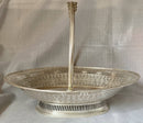 Georgian, George III, Old Sheffield Plate Stag Crested Cake Basket, circa 1770 - 1780.