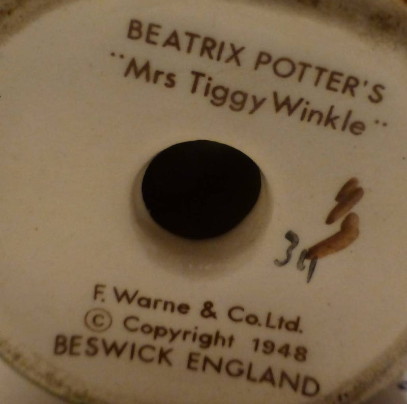 Beswick Beatrix Potter Figurine - Mrs Tiggywinkle BP3B