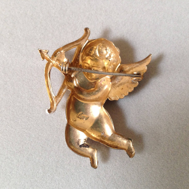 Coro Cupid brooch c.1960