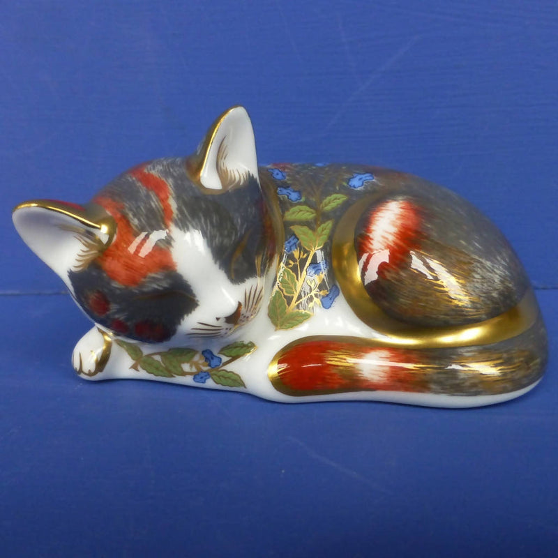 Royal Crown Derby Paperweight Catnip Kitten