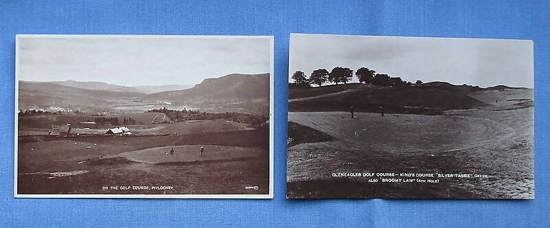 Collection Of Five Vintage Golf Course Postcard (s)/Havana,Gleneagles,Pitlochry Circa 1929/Golfing