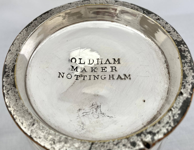 19th Century Old Sheffield Plate Loving Cup. Oldham of Nottingham.