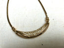 Vintage Christian Dior Gold Plated Rhinestone Collar Necklace
